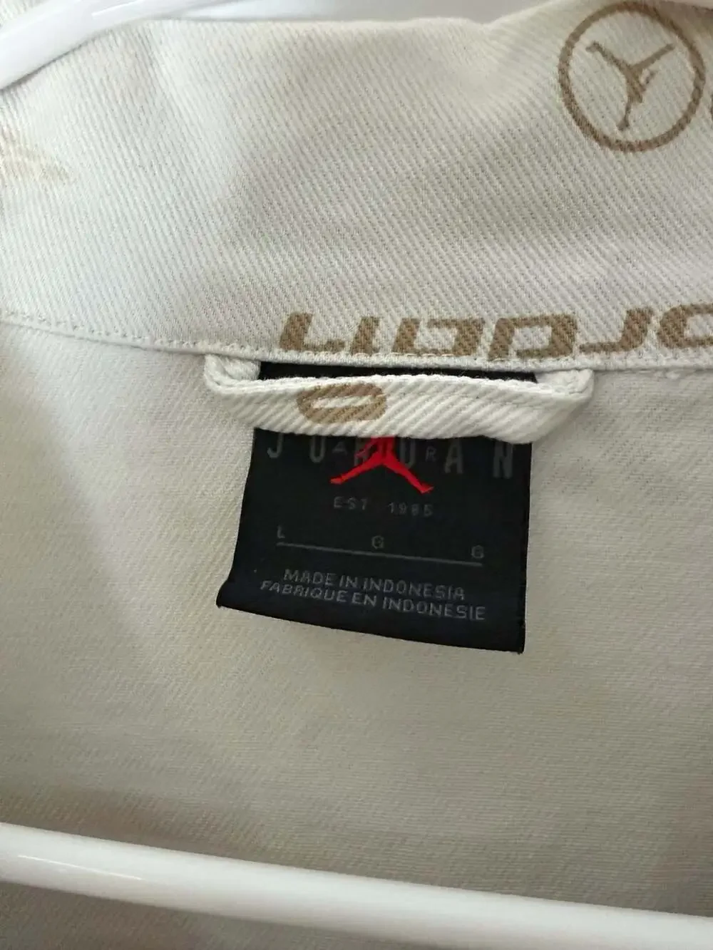 Jordan Flight Men's Heritage All Over Print Desert Tan Jacket